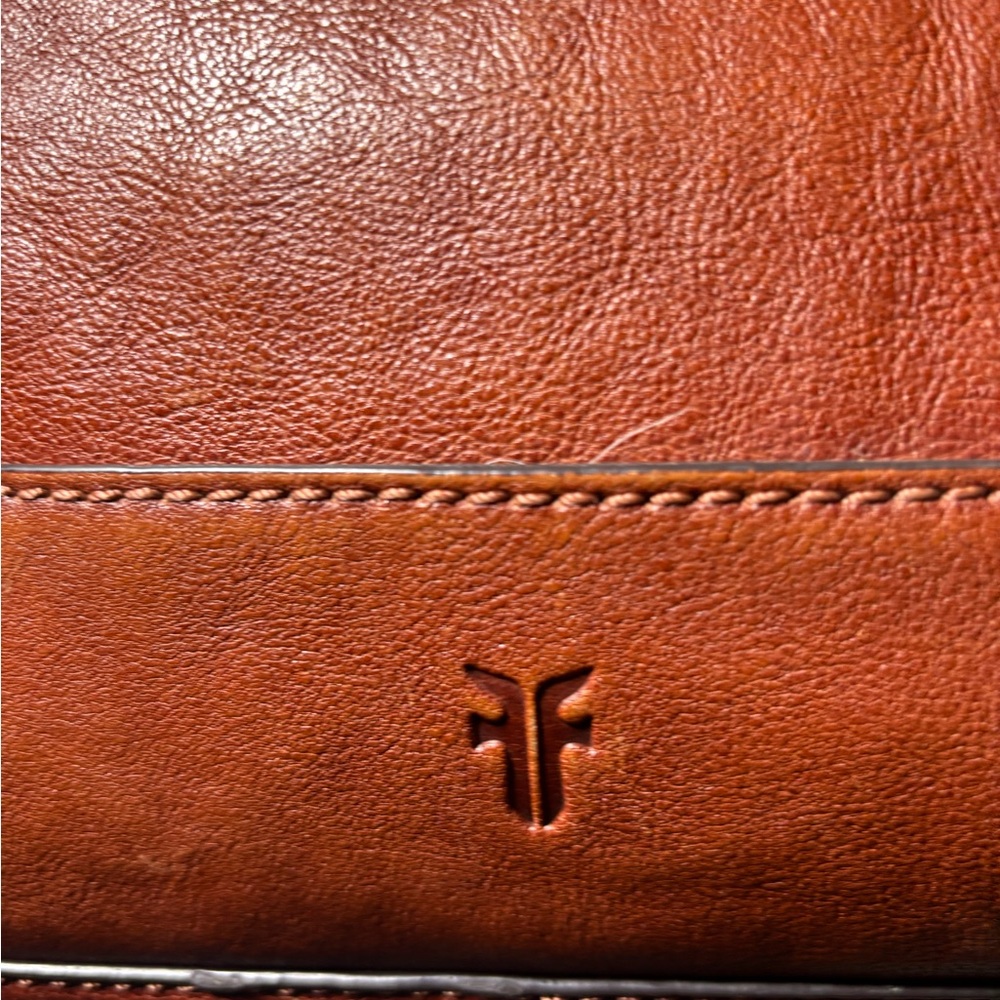 FRYE Brown Leather Tote Bag - Picture 3 of 9